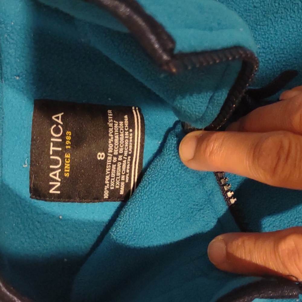 Nautica size 8 boys fleece zip up jacket - Picture 2 of 3